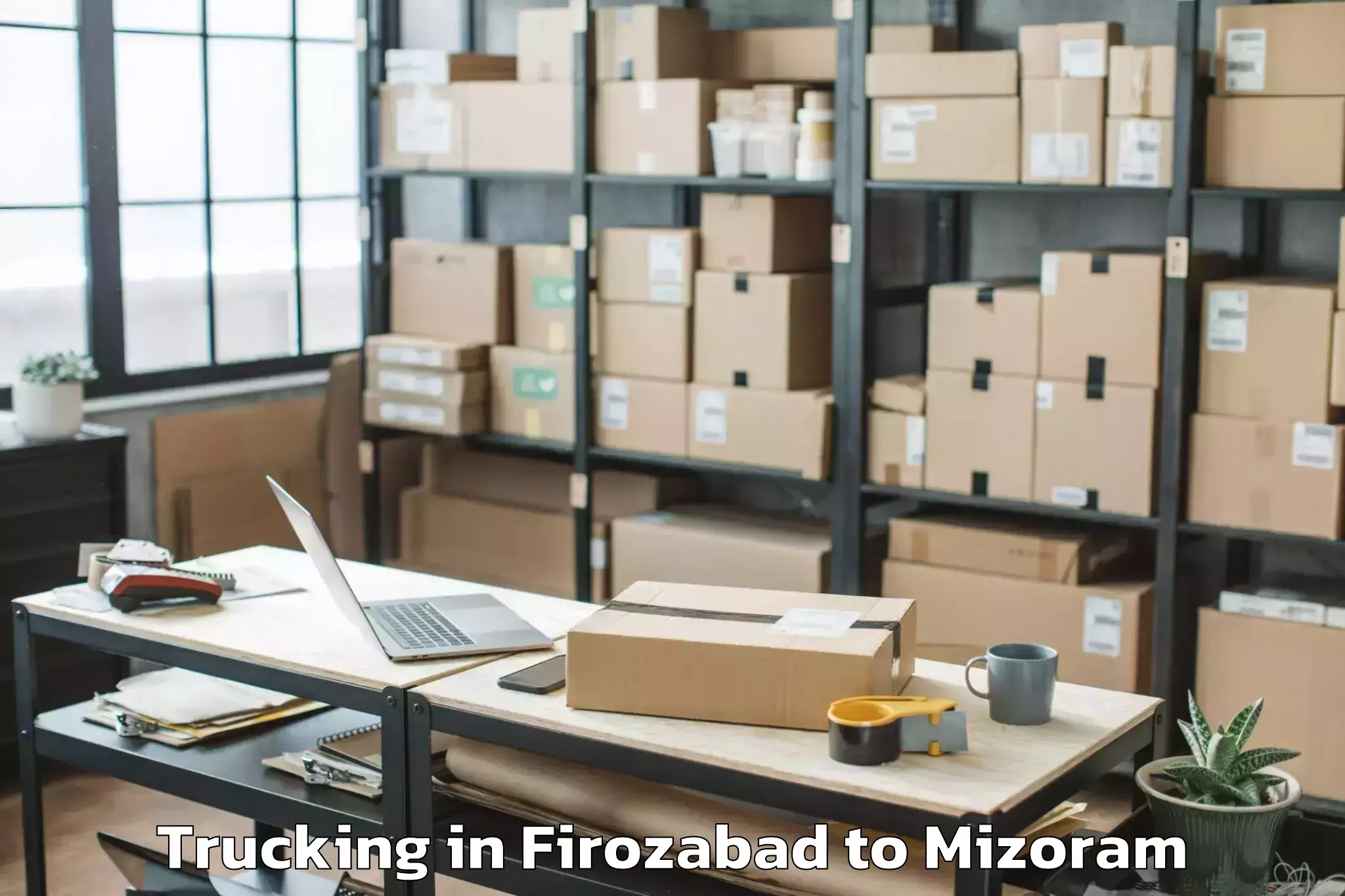 Expert Firozabad to Saitual Trucking